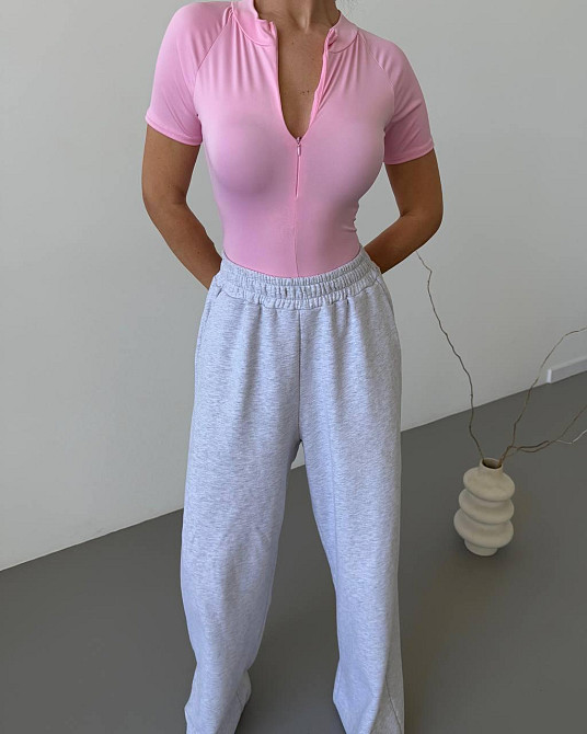 Жіночий базовий боді на блискавці мікродайвінг Барбі, 46/48 Одеса - фото 4