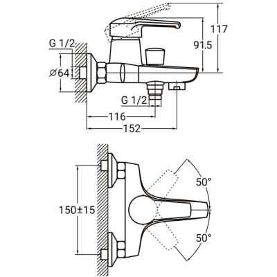 Змішувач AQUATICA HM-1C131C Вінниця