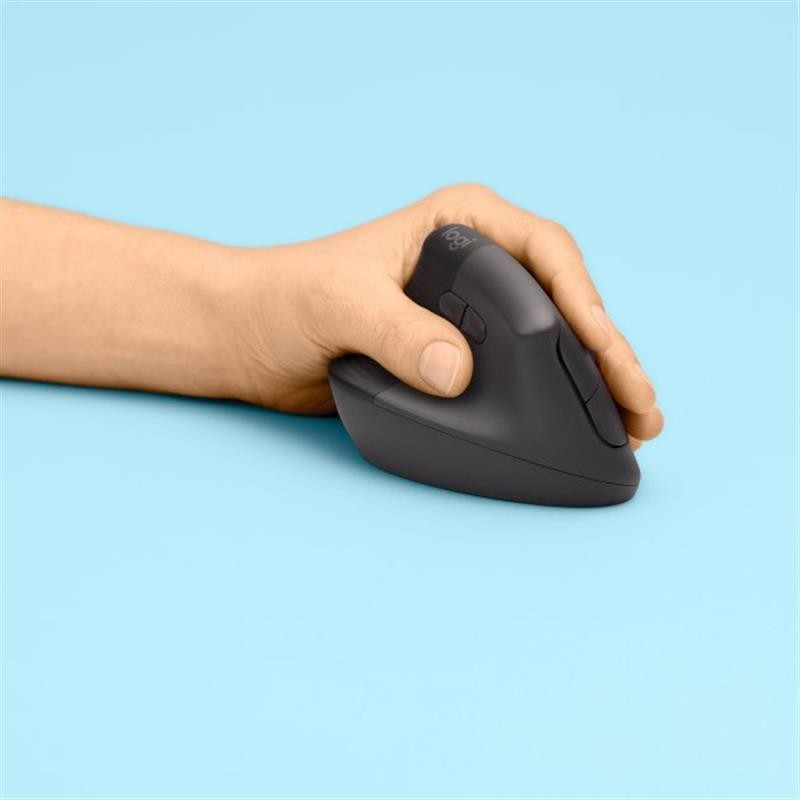 Миша бездротова Logitech Lift Vertical Ergonomic Graphite (910-006474) Сірий Харьков - изображение 4