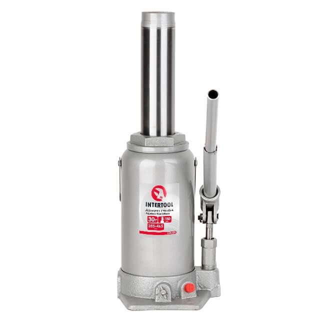 Домкрат "стовпчик" одноштоковий 30т, 285-465 мм INTERTOOL GT0029 Київ - фото 9