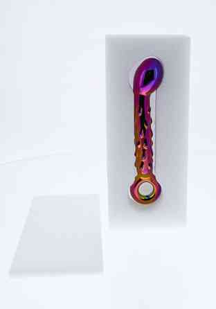 Dt21833 скляний фалоімітатор Dream Toys GLAMOUR GLASS RIBBED G-SPOT DILDO Sex Aura Київ