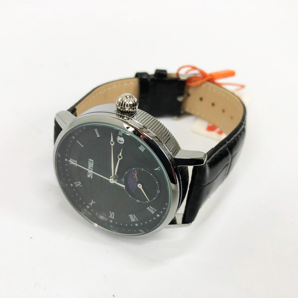 Чоловічі годинники стильні наручні чоловічі стрілочні SKMEI 9308BKBK Наручні годинники UQ-37 Івано-Франківськ - фото 7