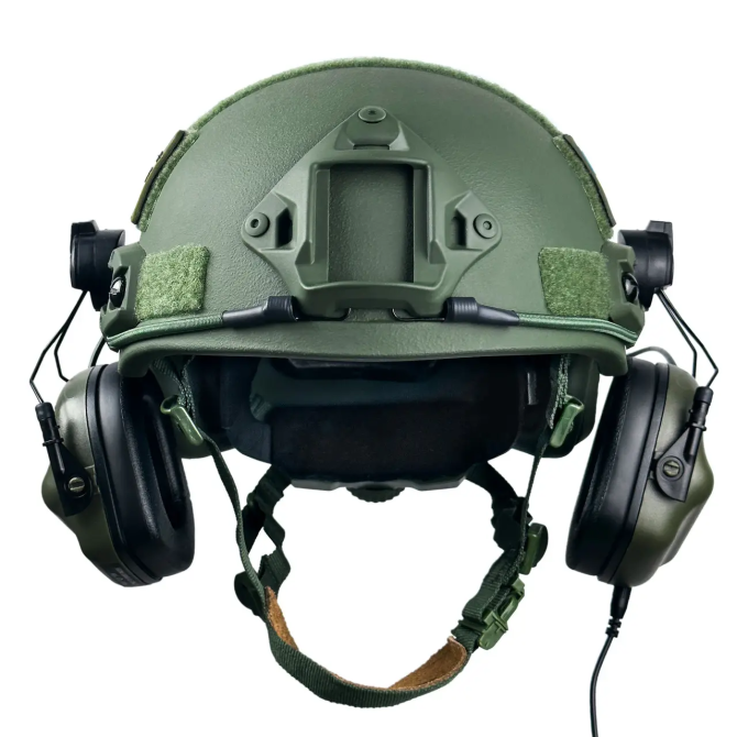 Комплект Шлем кевларовый Fast NIJ IIIA + наушники Earmor M31H Mod3 (Ranger Green) размер S Винница - изображение 4
