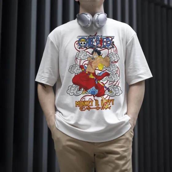 Футболка чоловіча з  принтом Ван Пис Луффі Самурай WE Розмір 48 Anime0995 Дніпро