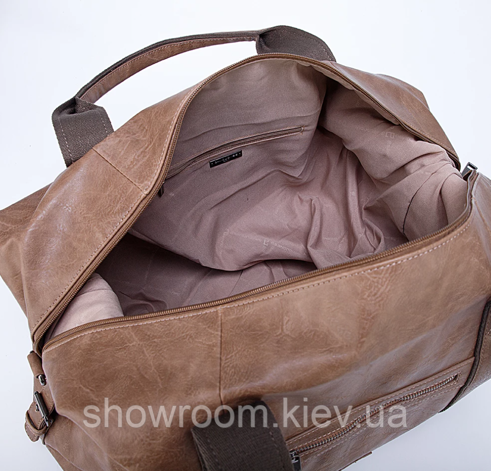 Мужская дорожная стильная сумка David Jones (4132) светло коричневая Киев - изображение 8