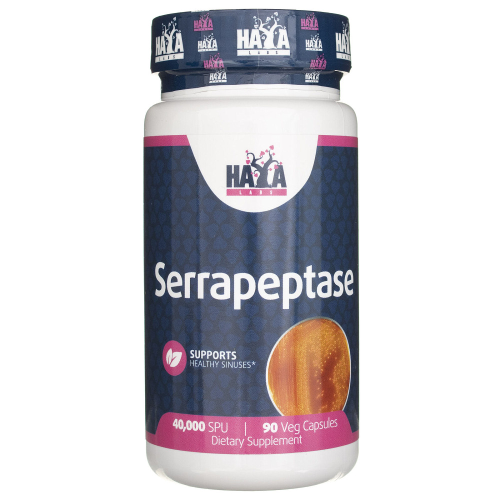 Серрапептаза Haya Labs Serrapeptase 40000 SPU 90 caps Луцк - изображение 1