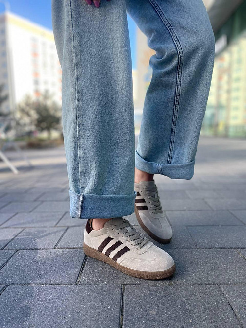 Кеды женские Notta bene бежевые натуральная замша размер 36-41 (K-0424) Коломия - фото 8