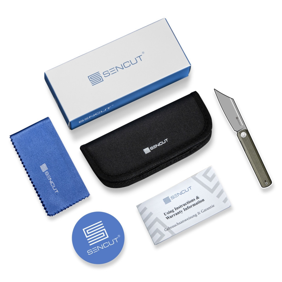 Нож складной туристический Sencut Serene, (8.8 см) D2 / Aluminum серый Киев - изображение 7