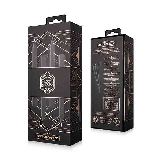 Набір свічок Rosy Gold - Seduction Candle Set - Black Sex Aura Київ