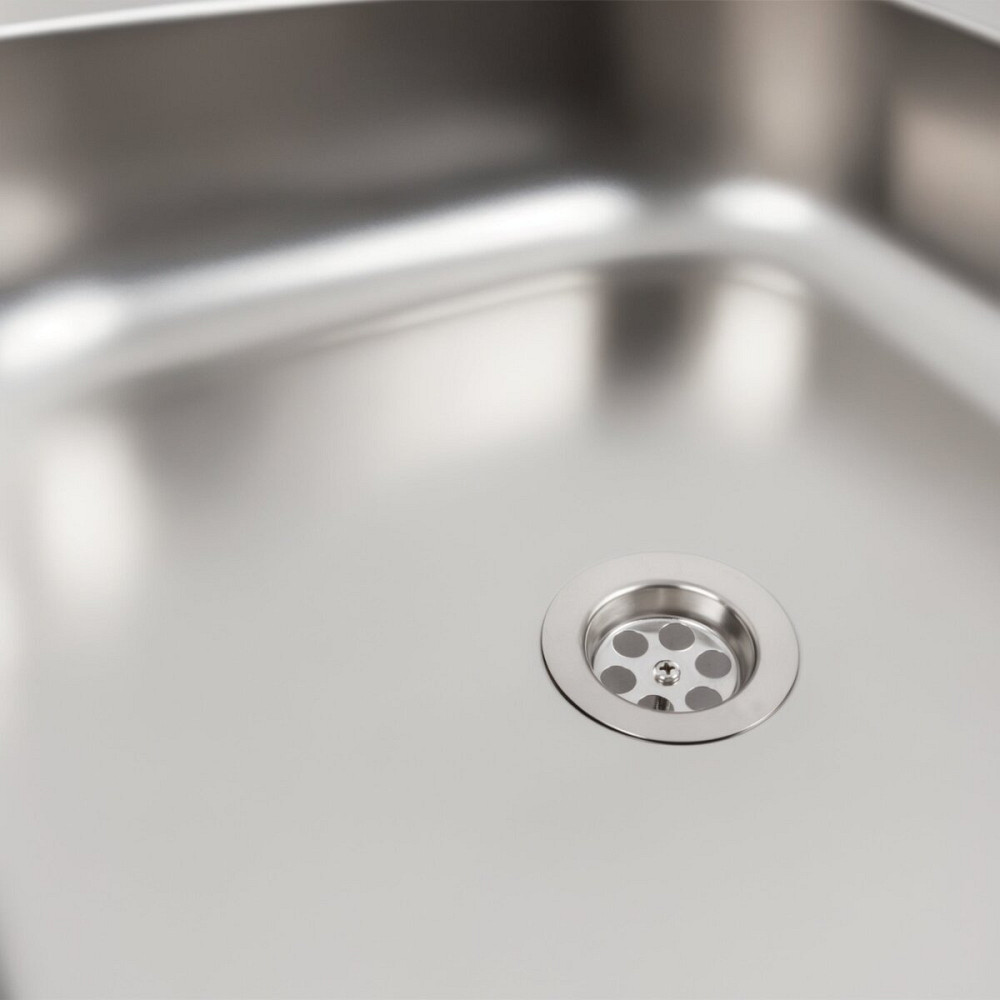 PLATINUM Мийка кухонна з нержавіючої сталі Platinum 8060 R (0,4/120 мм) Київ - фото 5