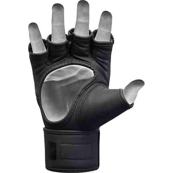 Рукавиці ММА RDX F15 Noir Matte Black S (капа в комплекті) Кам'янське