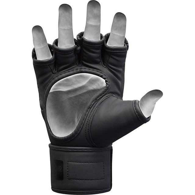 Рукавиці для ММА RDX F15 Noir Matte Black S (капа в комплекті) Каменское - изображение 3