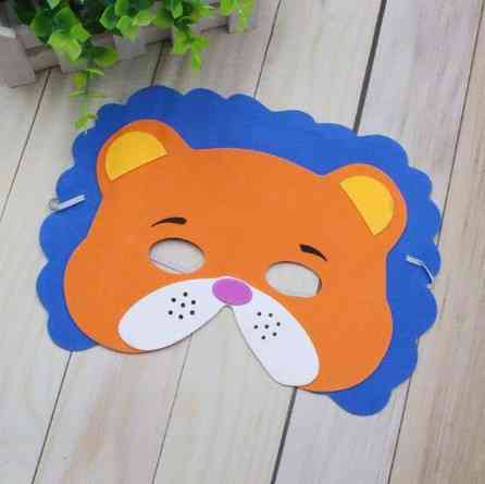 Дитяча маска Лев 16 на 23 см різнобарвний Київ