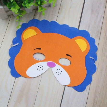 Дитяча маска Лев 16 на 23 см різнобарвний Київ - фото 2
