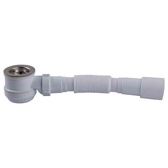 Сифон OPTIMUM низкий бутылочный для душ.поддона с выпуск 1 1/2″ та гофротрубой 40*40/50 OPTI 09033 Киев