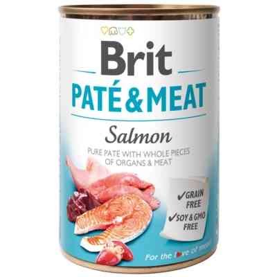Вологий корм для собак Brit Care Pate and Meat для дорослих собак з лососем (8595602557462) Вінниця