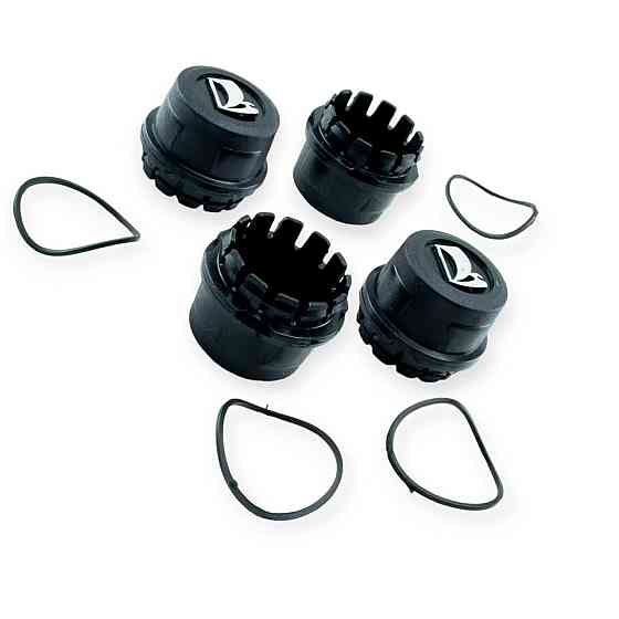 Колпак 2108, 2109, 21099 с резинкой и эмблемой (к-кт 4 шт) черный, хром лого Bagis ступицы Мукачево