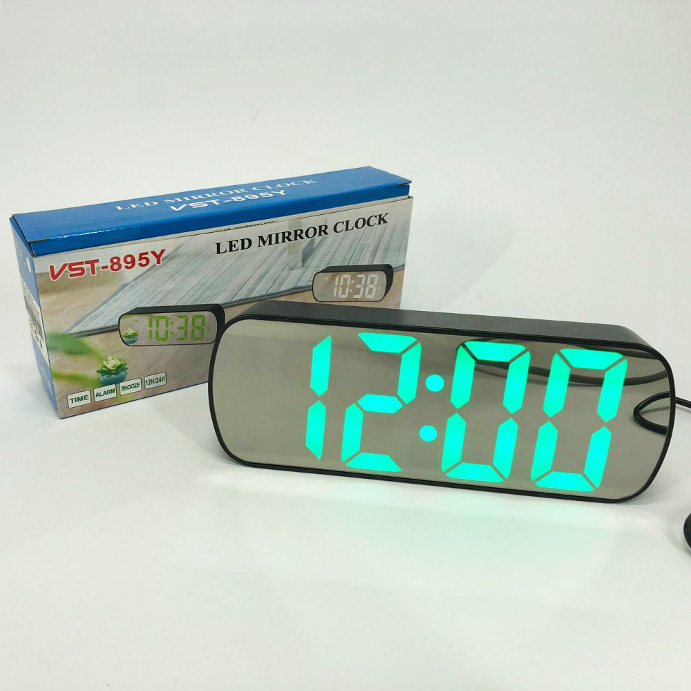Настільний годинник зі світлодіодним дисплеєм VST-895Y-4, Настільний годинник зі світловим циферблатом TD-63 Львів - фото 1