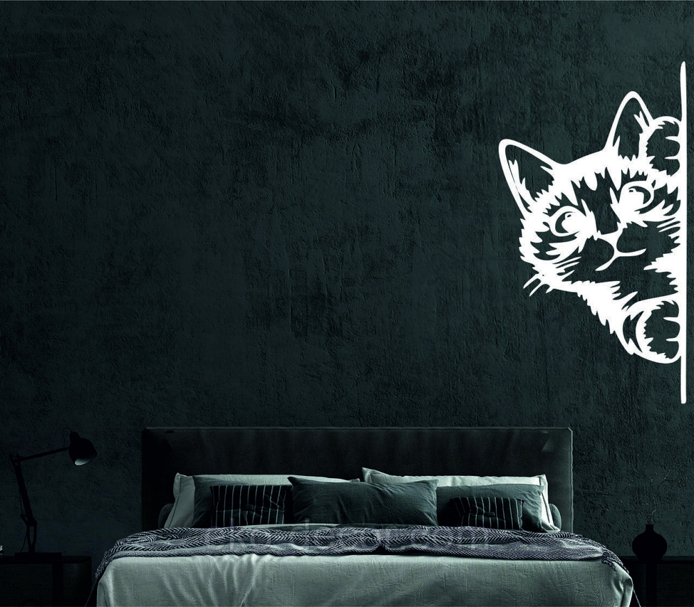 Декоративне настінне 3D Панно «Кіт» Декор на стіну з об'ємом (ціна за 1 шт) Київ - фото 2