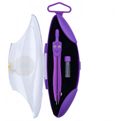 Циркуль ZiBi NEON START, в тв. футляр, зап.грифель, фиолетовый, KIDS Line (ZB.5323NS-07) Винница - изображение 2