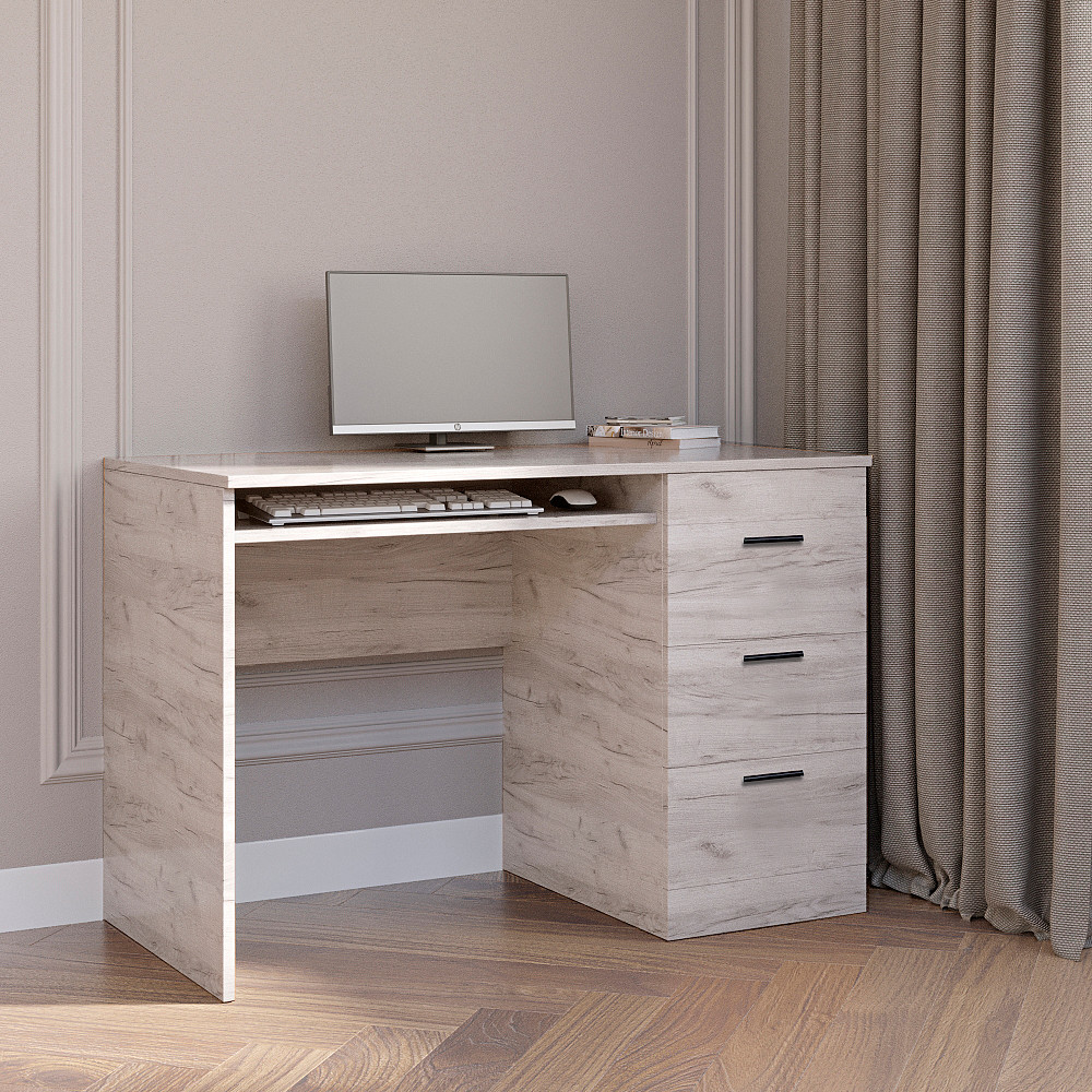 Стол письменный Эверест Соната (110х55х75,5) дуб крафт белый (DTM-2719) Львов - изображение 2