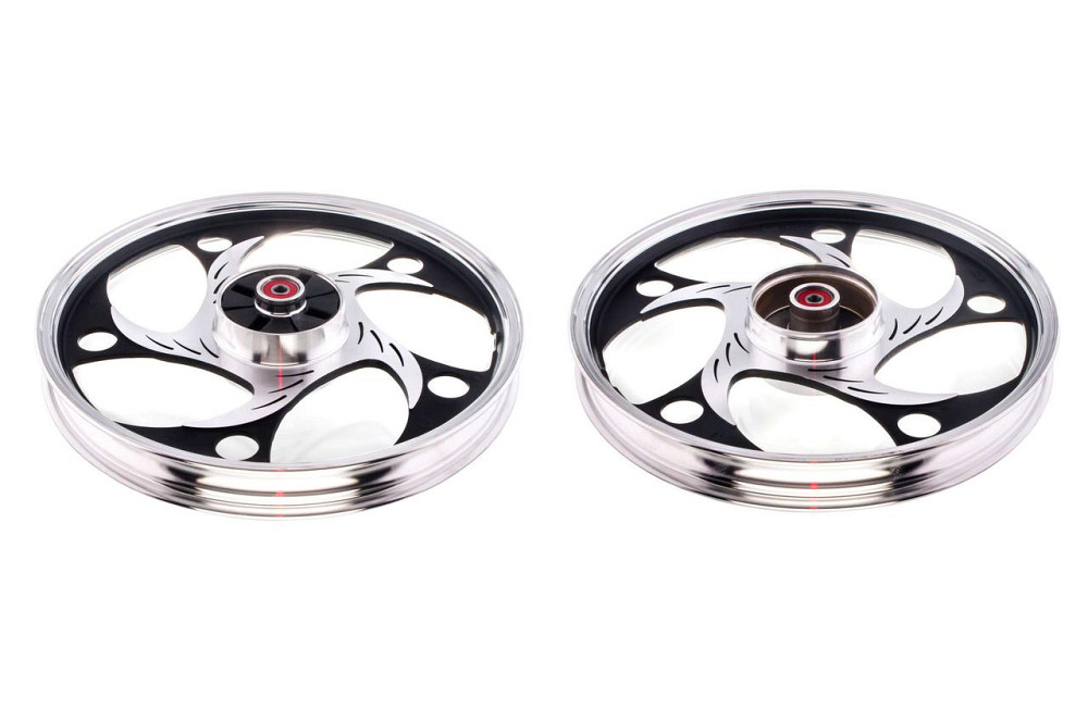 Диск колеса 1,6*17 (зад, барабан) (легкосплавний) мотоцикл Альфа Мукачево - фото 1