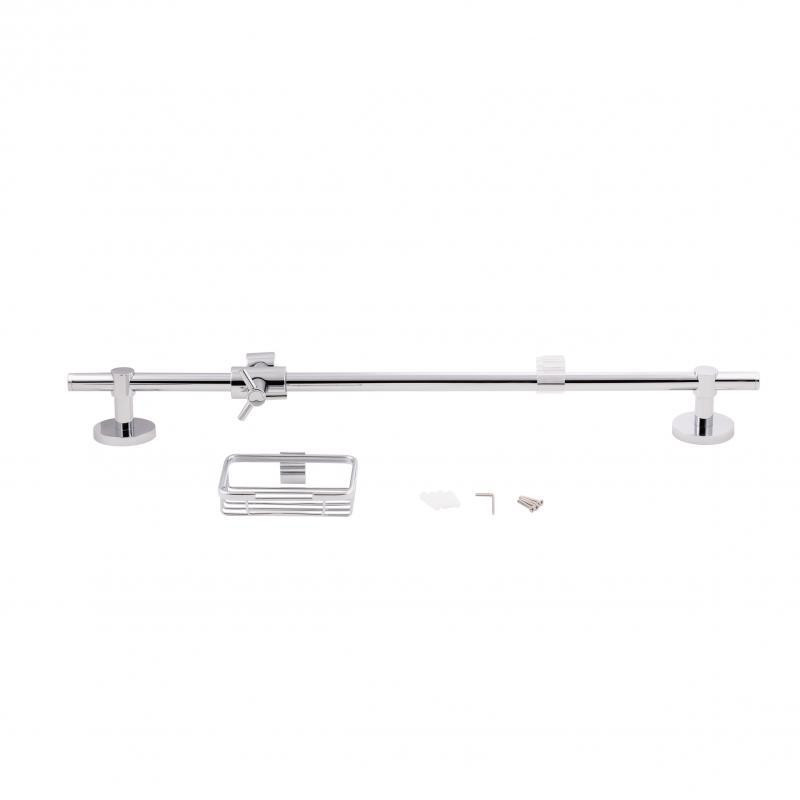 Душова система латунь Qtap Sprha 700 мм кругла з поличкою QT003 Chrome Харків - фото 6