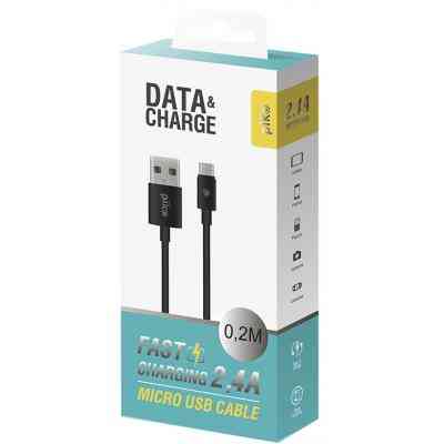 Дата кабель USB 2.0 AM to Micro 5P 0.2m black Piko (1283126493874) Винница