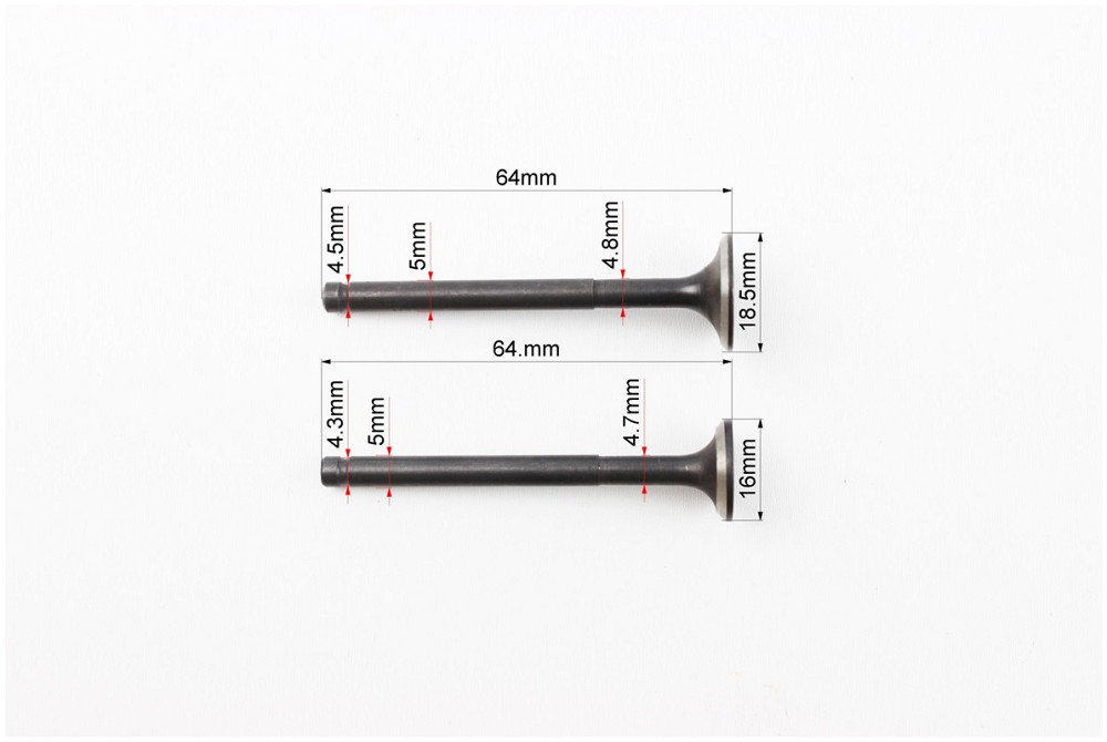 Клапан впускний, випускний (НЕМАГНІТний) к-кт 64мм Киев - изображение 2