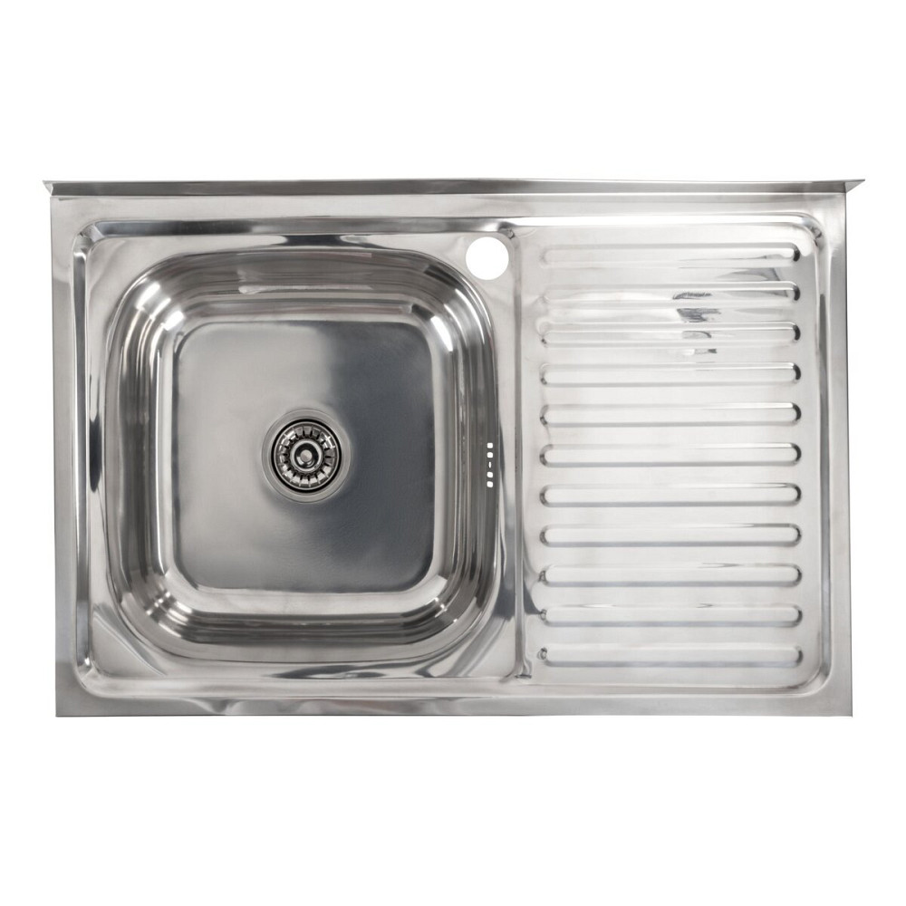 VALESO Кухонна мийка з нержавіючої сталі Valeso ПОЛІРОВКА 8050 L (0,7/160 мм) Коломия - фото 2