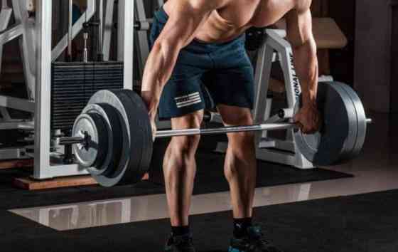 Штанга набірна на 62 кг з хромованим грифом Гантелі, гирі, штанги та диски граниліт Київ