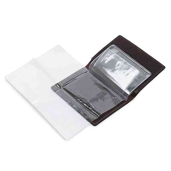 Кожаная винтажная обложка для документов GRANDE PELLE 11537 Коричневый Киев