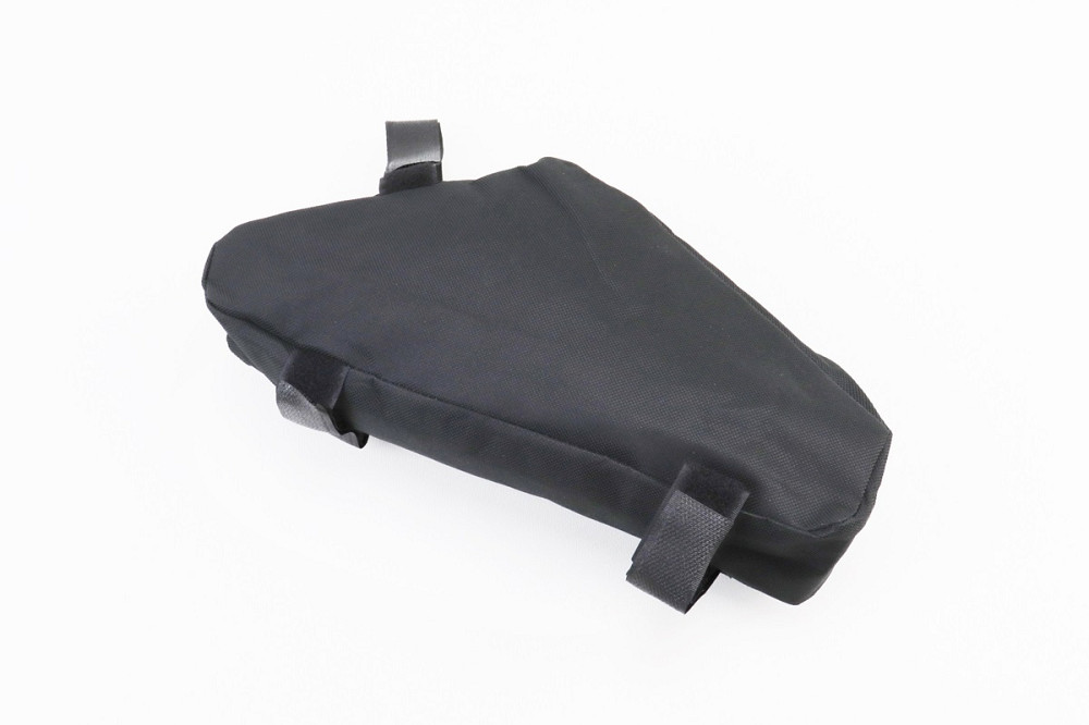 Сумка передня під раму трикутна 280х135х60мм, кріпл. на липучці, вологозахисна, чорна Киев - изображение 2