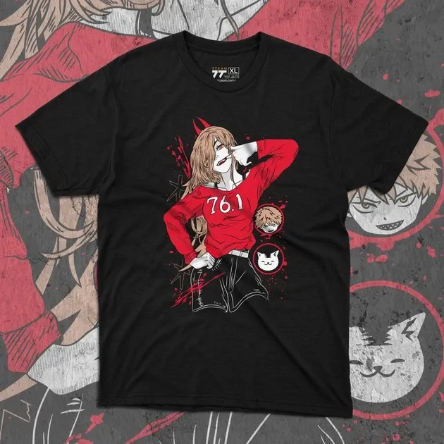 Футболка для подростка мальчика с принтом Человек Бензопила Power 140E 2 Размер 160 Anime10596 Днепр - изображение 1