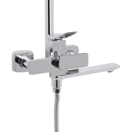 Душова система з виливом Presto на три споживача QTPRE111CRM45575 Chrome Qtap Київ