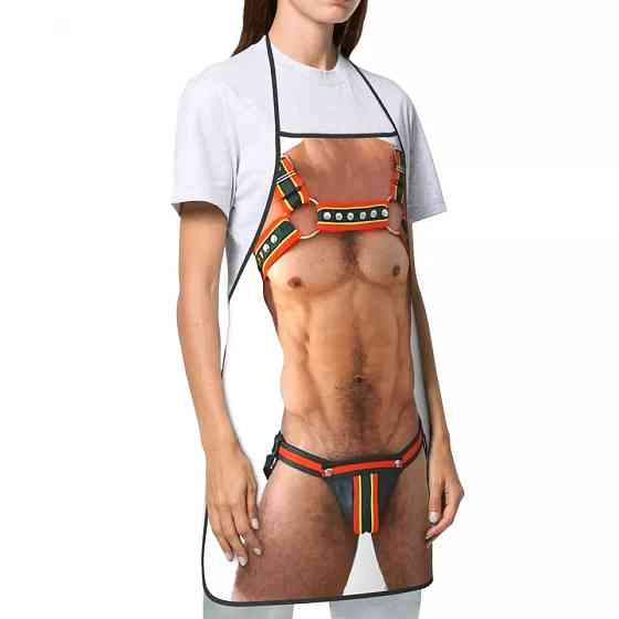 Прикольный фартук для мужчин 72 на 52 см разноцветный Киев