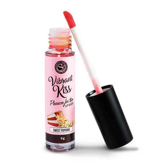 Рідкий вібратор LIP GLOSS VIBRANT KISS SWEET POPCORN Sex Aura Київ
