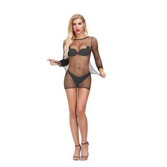 Відверта міні сукня - Чорний - S/M/L - Еротична білизна Вінниця