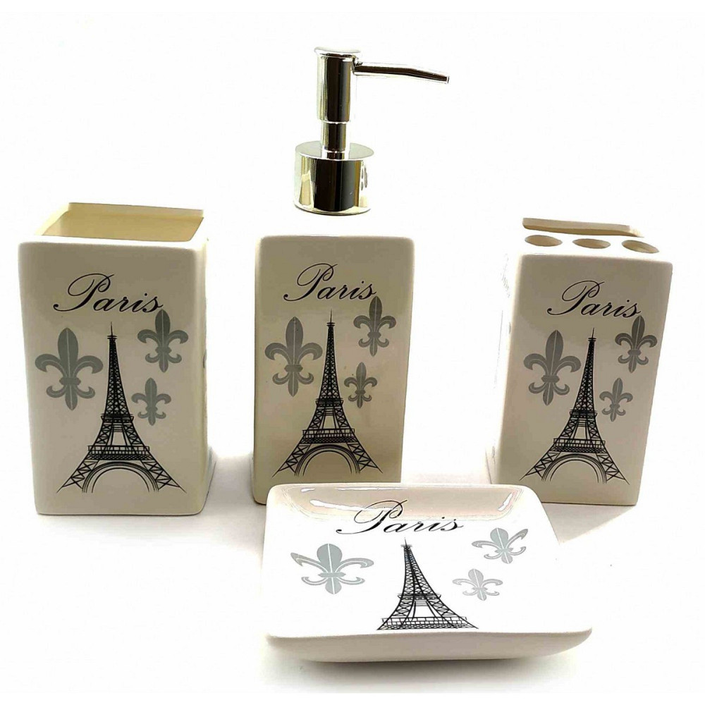 Набір аксесуарів для ванної керамічний Paris Київ - фото 1