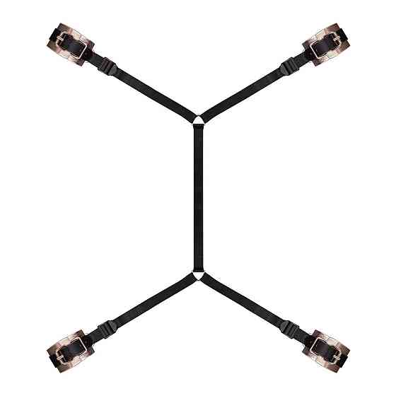 Фиксатор рук и ног для кровати Rosy Gold - Under-Mattress Restraint Set Sex Aura Киев