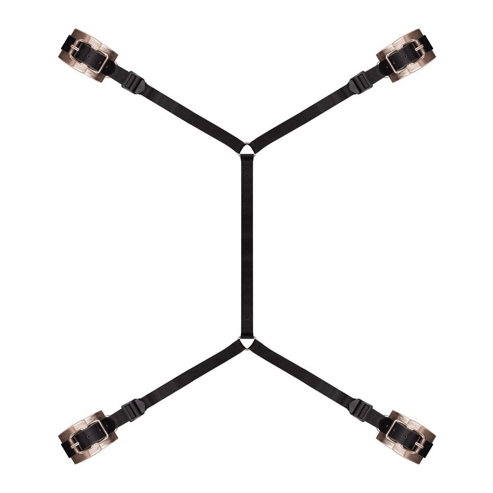 Фіксатор рук і ніг для ліжка Rosy Gold - Under-Mattress Restraint Set Sex Aura Київ - фото 1