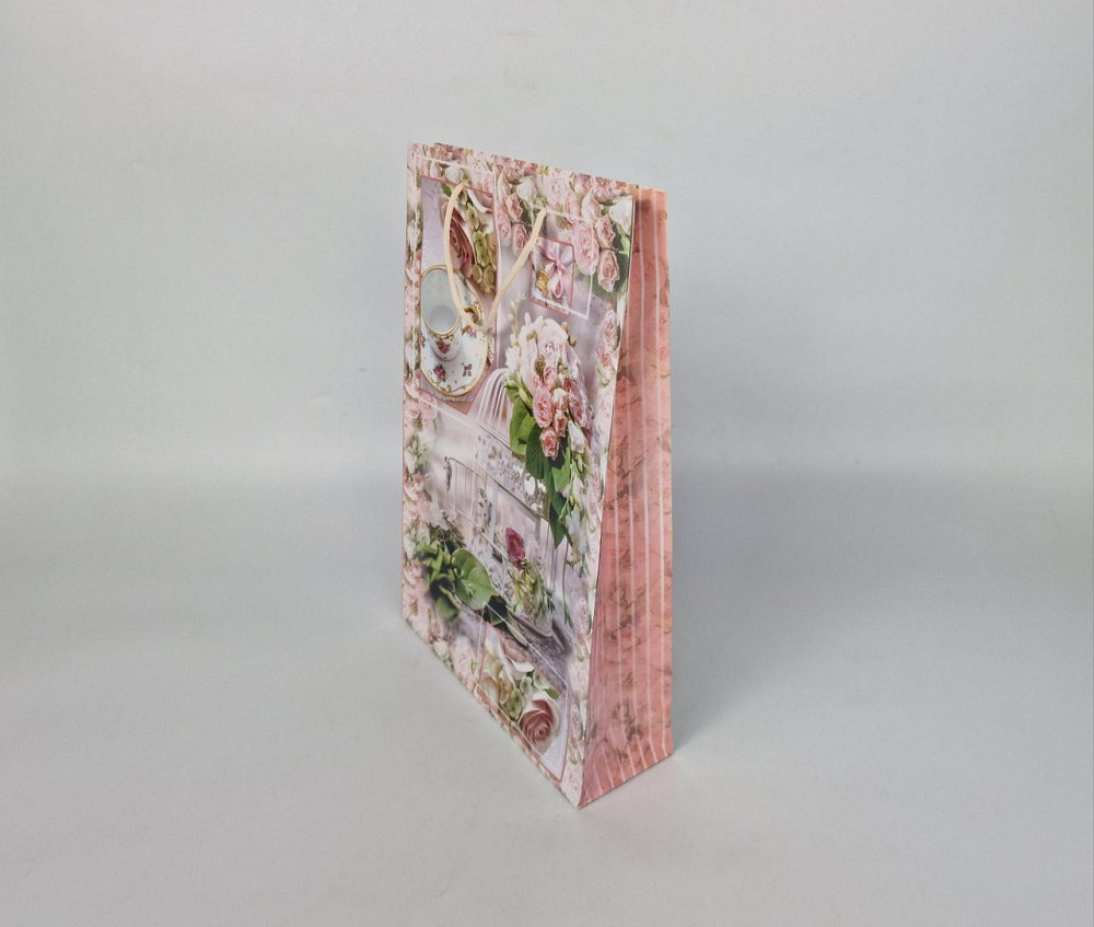 Большой бумажный пакет вертикальный  25/37/8(артBV-021) (12 шт) Харьков - изображение 1