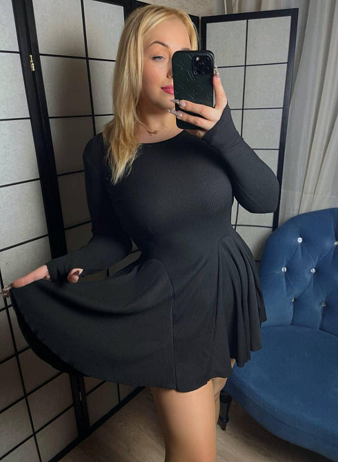 Жіноча базова однотонна сукня Турецький рубчик. Чорний, 46/48 Одеса - фото 1