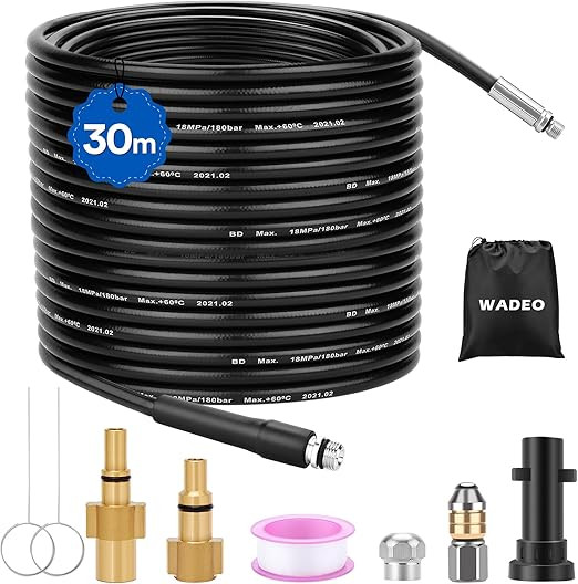 Шланг для чистки каналізації до мийки високого тиску Ajiteogy (комплект для Karcher K2-K7) 30 метрів Луцьк - фото 1