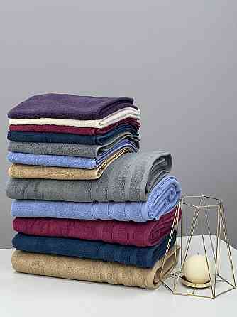 Подарочный комплект полотенец Ideal Textile Косичка 2 шт (50х100 см 70х140 см) в разных цветах (5686 Черновцы