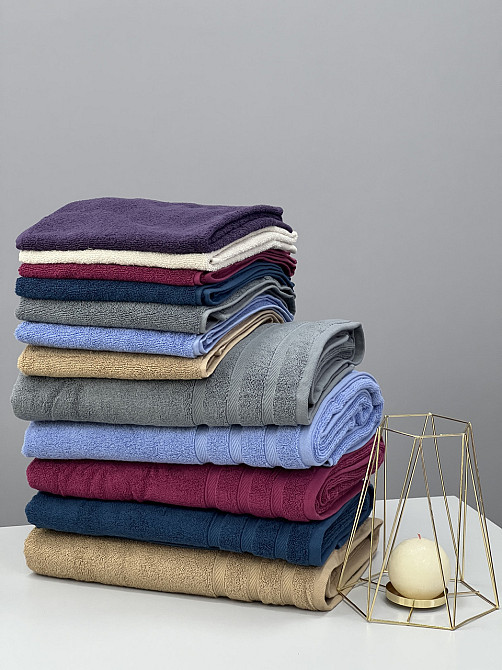 Подарочный комплект полотенец Ideal Textile Косичка 2 шт (50х100 см 70х140 см) в разных цветах (5686 Черновцы - изображение 3