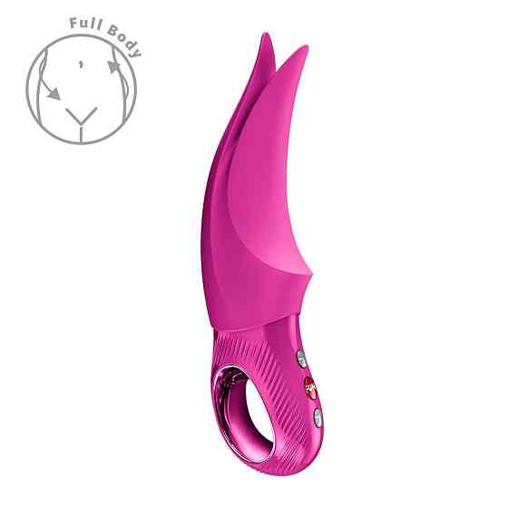 Вібратор для клітора Fun Factory VOLTA Magenta, гнучкий подвійний кінчик Sex Aura Київ