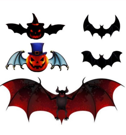 Летучие мыши на Хэллоуин 12 штук разноцветный Киев - изображение 4