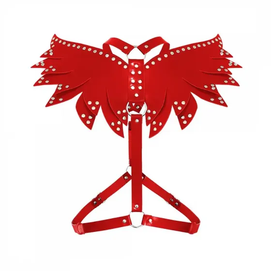 Жіноча портупея Art of Sex - Wings червона XS-M, екошкіра Львів