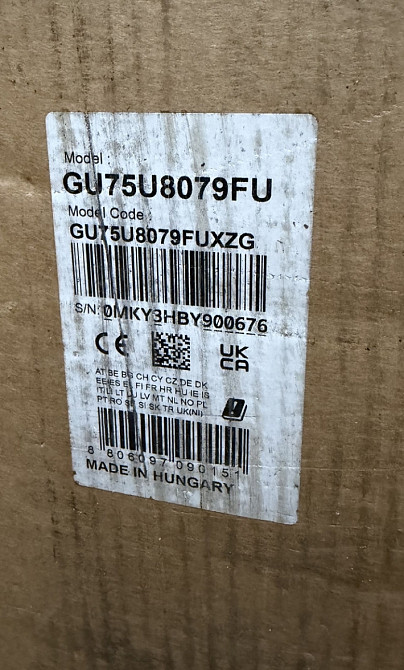 Новий телевізор Samsung GU75U8079FU 2025р з Німеччини. Харків - фото 1